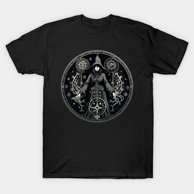 Sorcerer witch T-Shirt by tatadonets